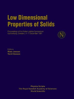 cover image of Low Dimensional Properties of Solids: Nobel Jubilee Symposium--Proceedings of the Nobel Jubilee Symposium